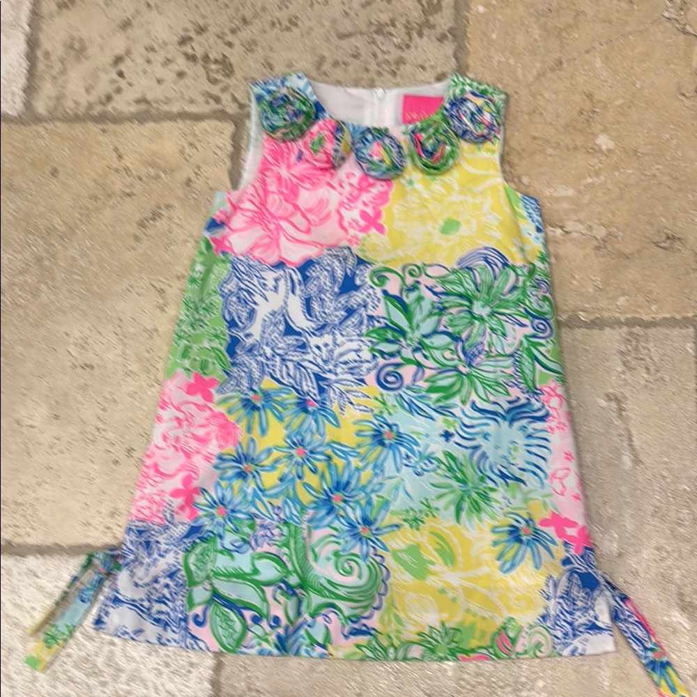 Lilly Pulitzer Girls Size 4 Cheek to Cheek print Dress EUC